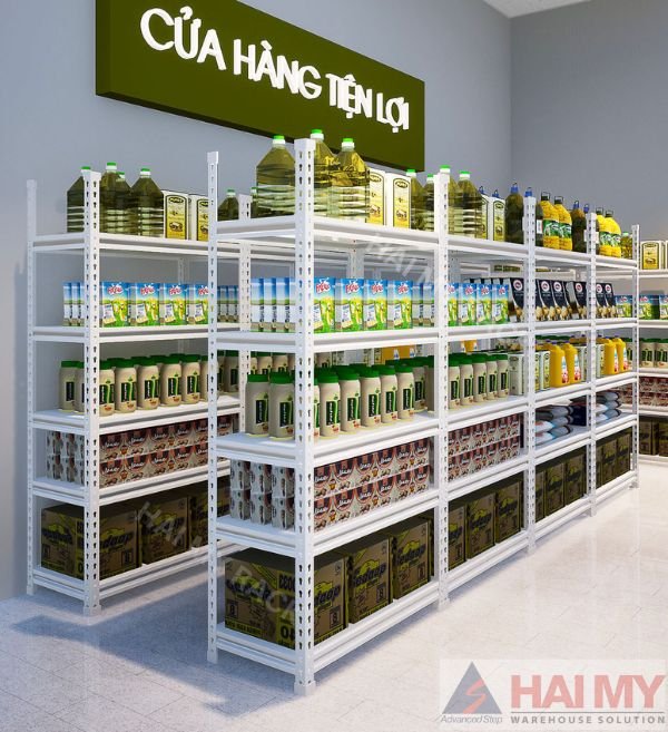 Kệ trưng bày sản phẩm thép đa năng Hai My