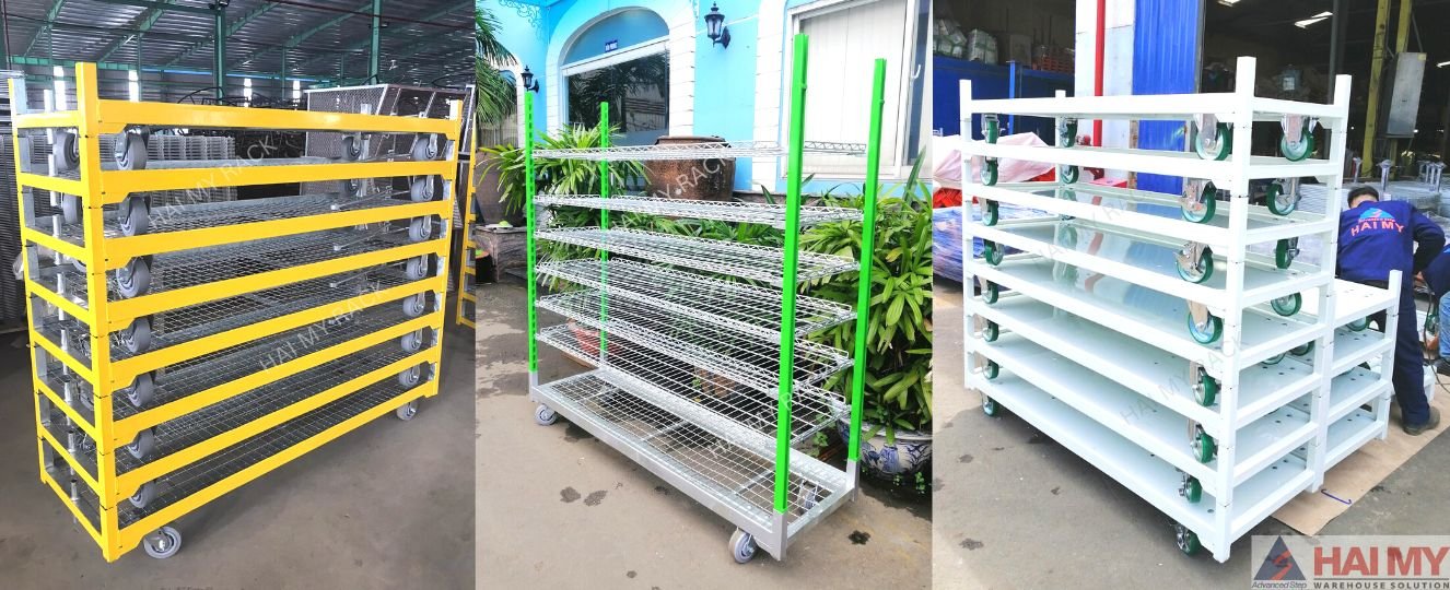 xe đẩy hàng nhiều tầng Hai My Rack