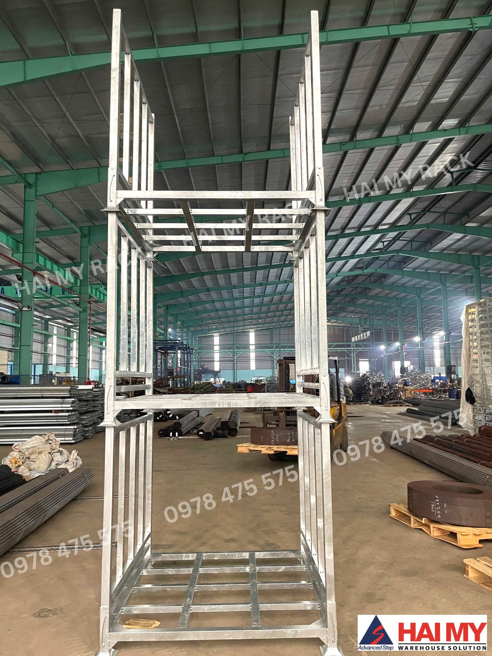 Pallet xếp chồng mạ kẽm nhúng nóng