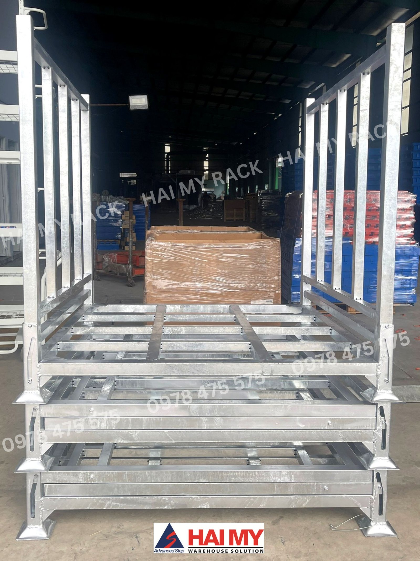 Pallet xếp chồng mạ kẽm nhúng nóng